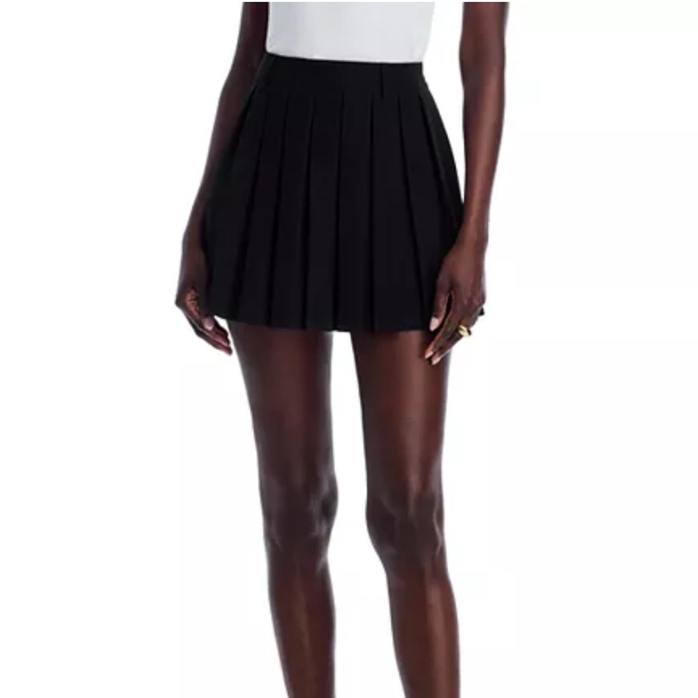 Hazel Boutique Black Pleated Mini Skirt